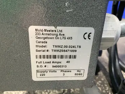 Used MOLDMASTERS LTD TMMZ.00.024LTS Misc Plastics Equipment Ohio US | HGR 24 #1517985