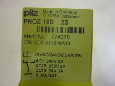 USED PILZ PNOZ16S2S