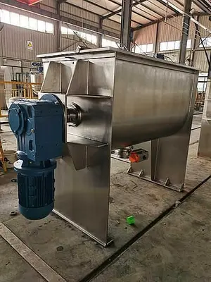 New 25 Cubic Foot Stainless Steel Ribbon Mixer, 7 HP #4679809