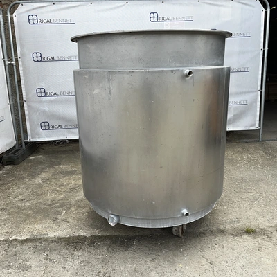 1,000L S/S Open Top Jktd Portable Tank