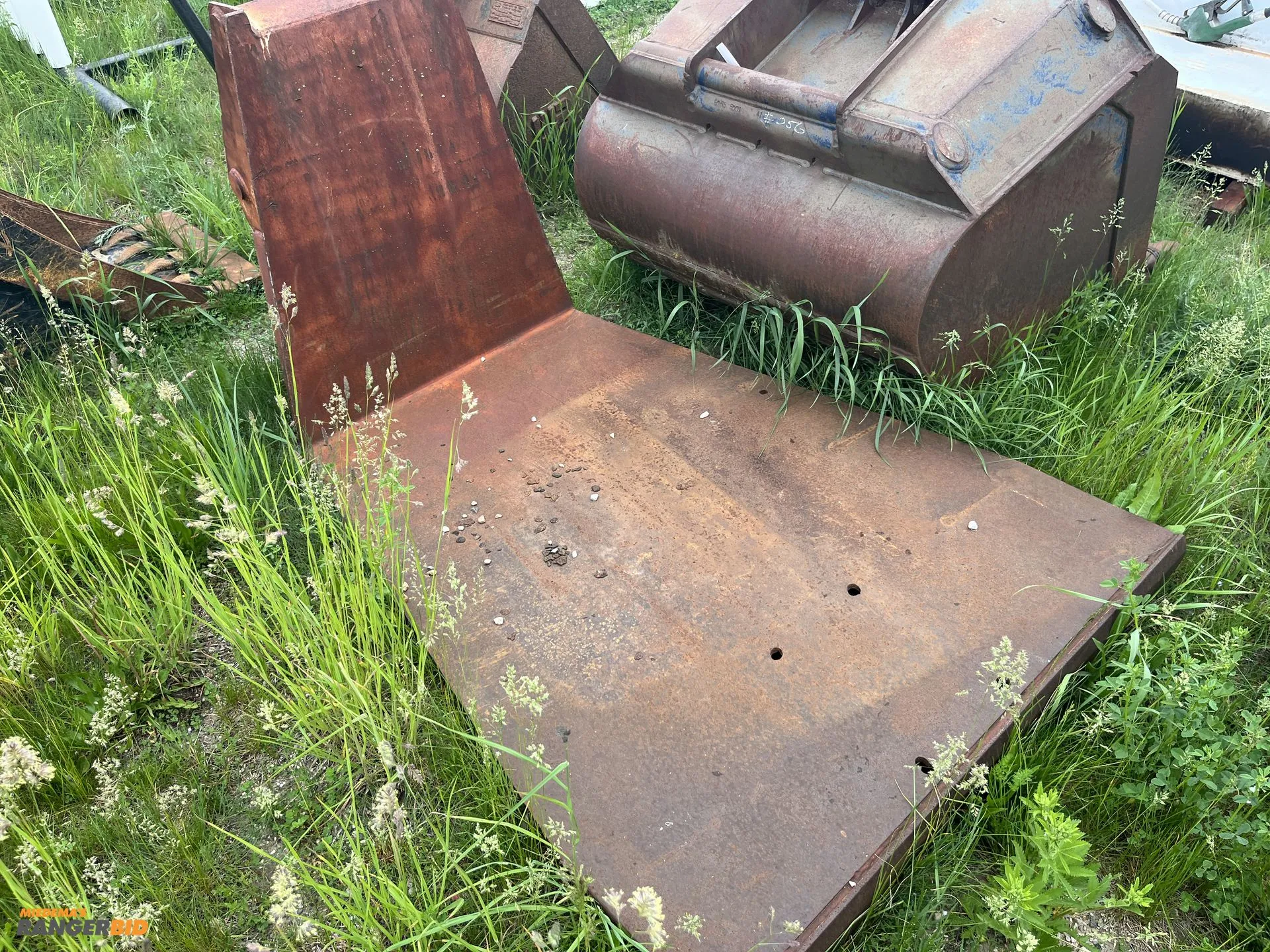 Gradall Attachment used for clearing under guard rails