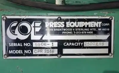 USED 1991 COE CPR 2518