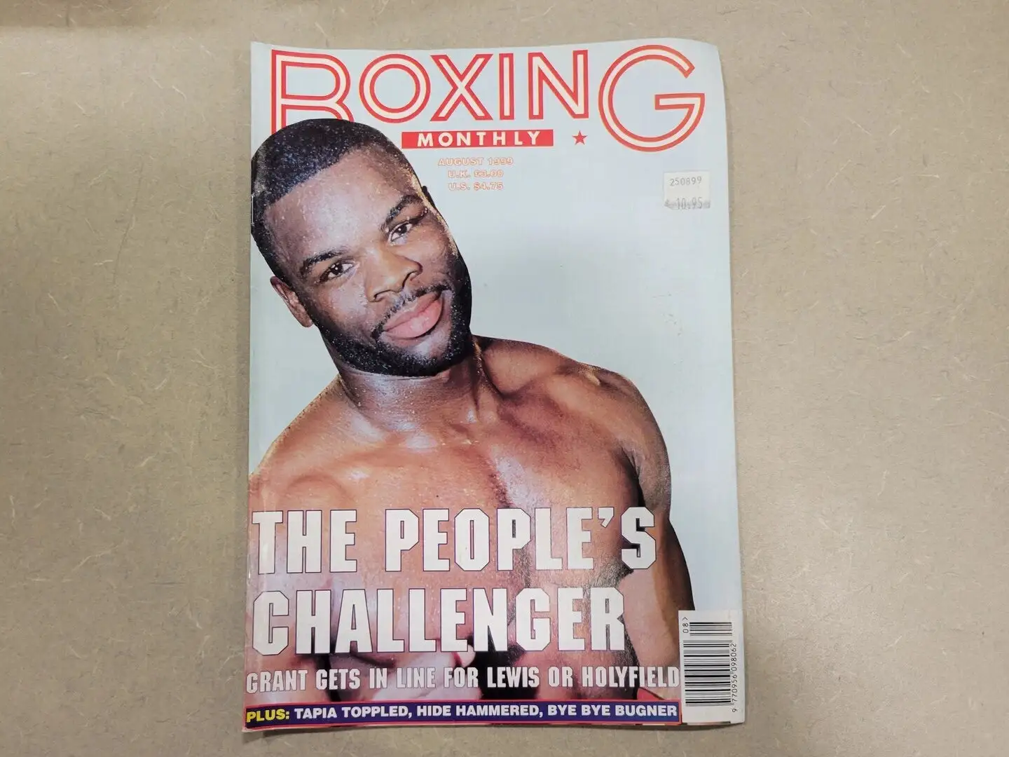 USED BOXING MONTHLY AUGUST 1999