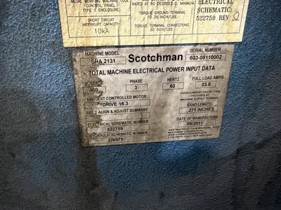 USED 2011 SCOTCHMAN SHA–3121