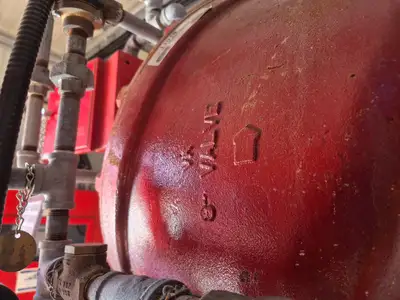 Containerized Foam Fire Suppression System w/ Deluge Valve, Potter Controls & Piping Manifold