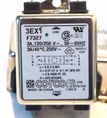 7 NEW CORCOM 3EX1 POWER LINE FILTER F7327