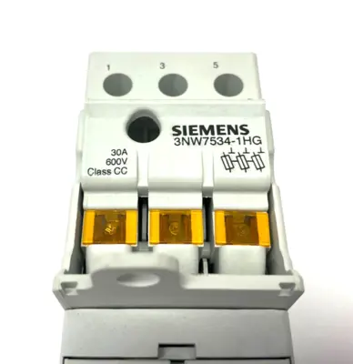 USED SIEMENS 3-POLE FUSE HOLDER CLASS CC
