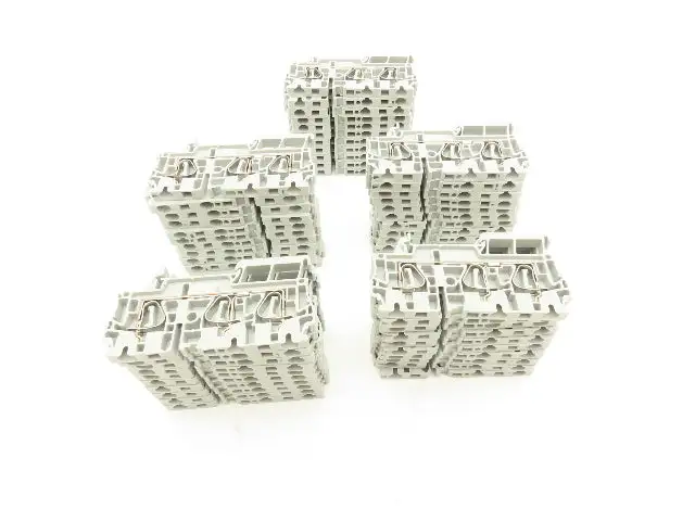 Allen Bradley 1492-L4T Feed-Through Terminal Block Gray 4mm Sq 800V Lot of 53