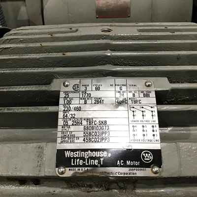 General Electric S5J4324A22Y65 AC Generator 1800 RPM 120/208V 3PH 60Cycle 30kW