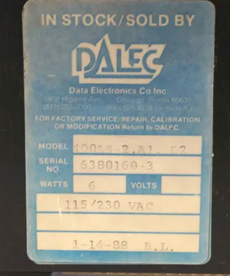 DALEC 400AS-2.A1.D2 DIGITAL METER 400AS2A1D2