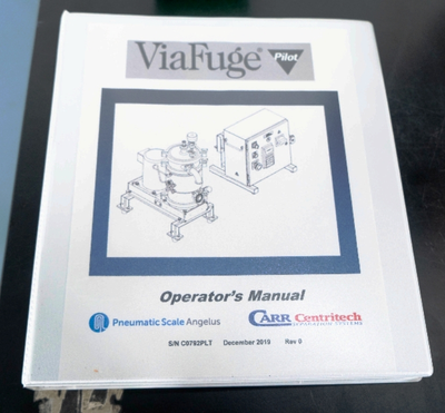 Carr ViaFuge 9003 PLT Pilot clarifier centrifuge, 316L SS.