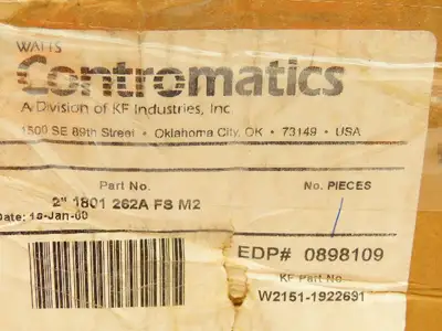 Watts 1801-262A-FS-M2 Steel 2Pc Flanged 2" Ball Valve 150# 285 CWP Full Port