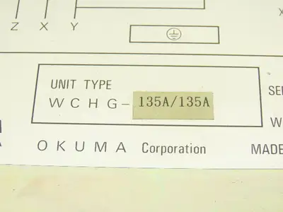 Okuma WCHG-135A/135A Spindle Motor Winding Change Over Unit 120V Coil