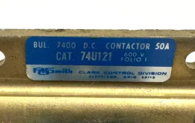 NEW AO SMITH / CLARK 74U121 BRAKING CONTACTOR TYPE: KS SIZE: 2 50A 120VDC