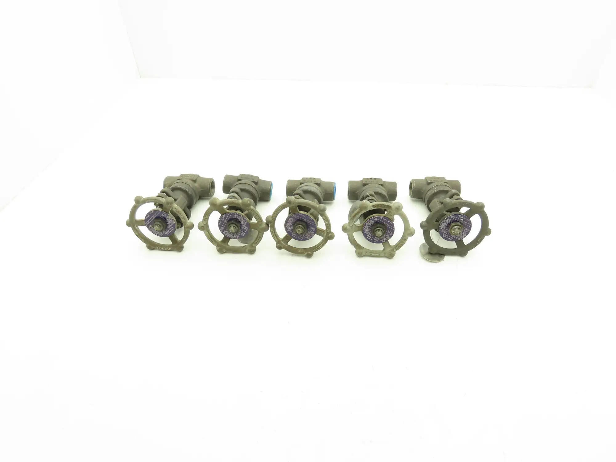 Bonney Forge Gate Valve 1/2" Socket Weld & 1/2" NPT Class 800 Lot of 5
