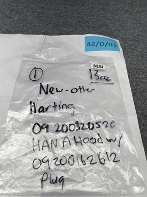 New | in-Stock HARTING ["09 20 016 2612", "09 20 016 2813", "09 20 032 0520"] Connector Accessories California US | Davliegogo LLC #1708426