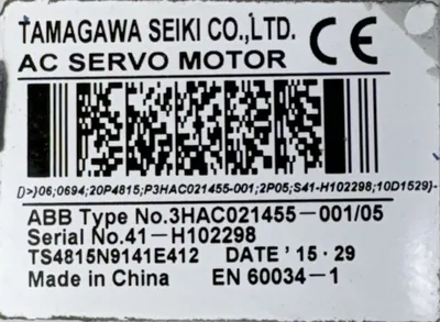 ABB/TAMAGAWA SEIKI 3HAC021455-001/05 Servo Motors | ESS Industrial Equipment Sales (10)