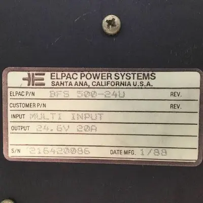 USED ELPAC BFS 500-24U