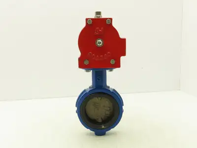 ABZ 3" Wafer Butterfly Valve w/Pneumatic Actuator 80DA SR Spring Return