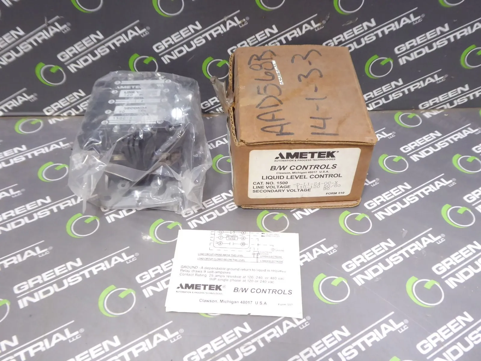 Ametek 1500-D-L1-S4-0C-X Liquid Level Control Module New NIB