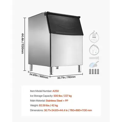 Ice Bin - 500 lbs Capacity