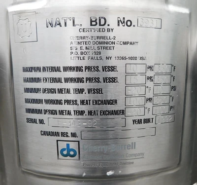 USED CHERRY BURRELL REACTOR 5 GALLON