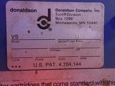 Used DONALDSON TORIT VS1200 Dust Collectors Ohio US | HGR 24 #799333