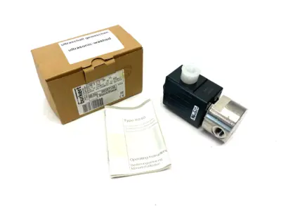 USED BÜRKERT 2/2-WAY SERVO SOLENOID VALVE 6240 A 1/4 DP SS 24VDC 16W