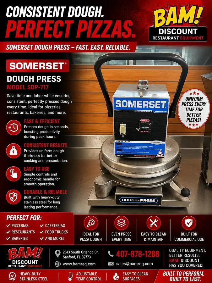 Used SOMERSET SDP-747 Dough Sheeters & Presses Florida US | BAM Discount Restaurant Equipment #1230760