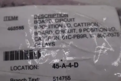 Cattron 01C-PB9R Fused 9 Channel Relay Circuit Board LED Indication STOCK K-3355