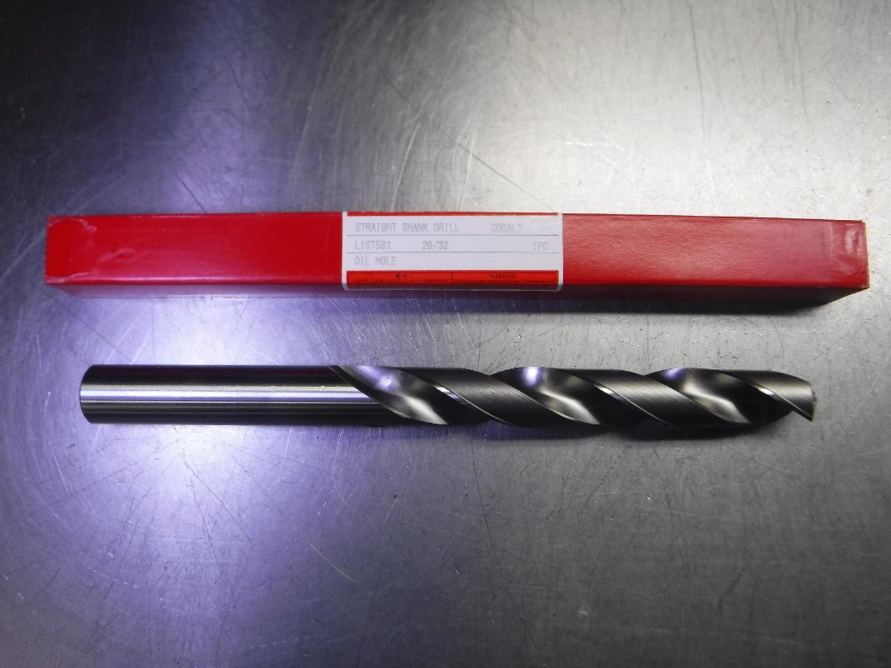 Nachi 29/32" 2 Flute Coolant Thru HSS Drill 29/32" Shank L581 29/32 (LOC3412)