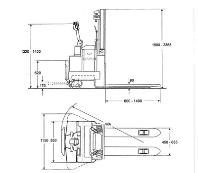 USED TOYOTA 1600 KG
