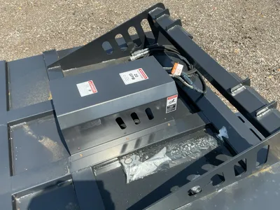 New JCT 72” Brush Mower Skid Steer Attachment, hydraulic driven with hoses and quick coupler fitting...