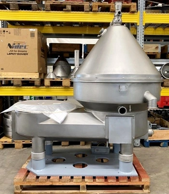 Westfalia MSE 500-01-777 warm milk separator, 316SS.