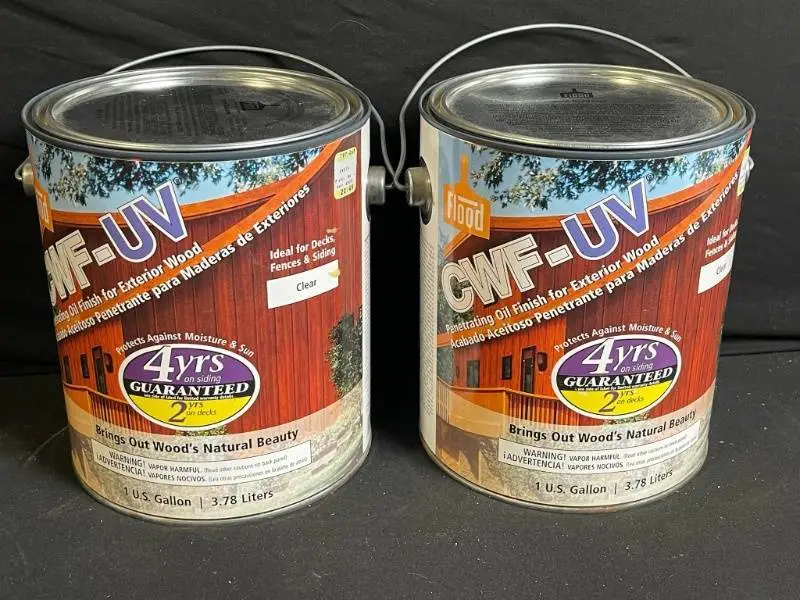 Flood CWF-UV Exterior Wood Finish - Clear - 1 Gal - 2-Pack