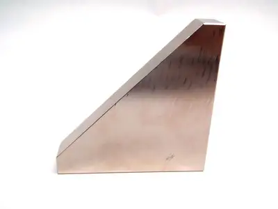 USED MISUMI TRIANGULAR TAPPED STANDARD HOLE STEEL GUSSET 80X80
