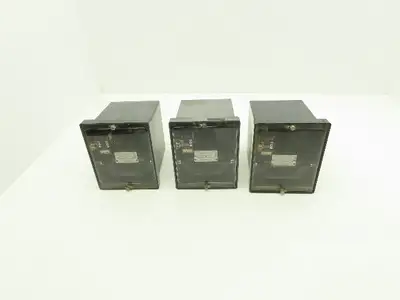 GE 12HFC11B1A Instantaneous Overcurrent Relay 50/60Hz 0.5-4.0 Amperes Lot of 3