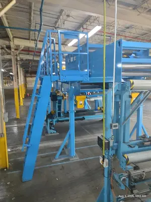 Used BW PAPERSYSTEMS / MARQUIP UNWIND & D2 SPLICER Corrugating Line Roll Stands Pennsylvania US | Global Equipment International, LLC #1351941