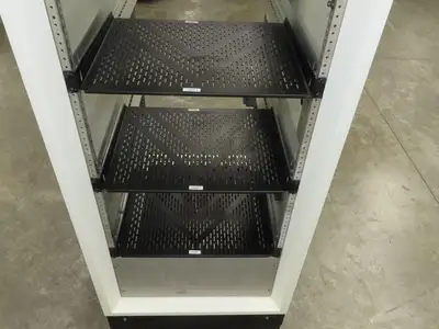 Hoffman Electrical Enclosure Server Rack Cabinet 19" ID Wide Air Cooled 76" H