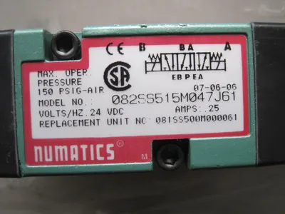 NEW NUMATICS 082SS515M047J61 VALVE