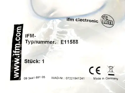ESTGH050MSS00,5E05 (M16),E11588 | ifm E11588 Male Receptacle M12 5-Pin 0.5m, M16 Mounting ESTGH050MSS00,5E05 (M16) - New