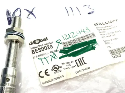 New | in-Stock Balluff Inductive Proximity Sensor, Flush Mount, BES M08MH1-PSC20B-S04G Proximity Sensors Michigan US | Maverick Industrial Sales #1460539