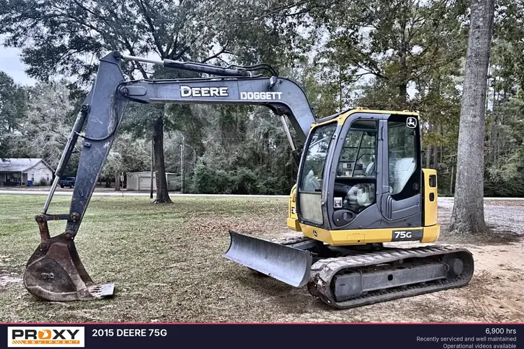 Used 2015 DEERE 75G Excavators Texas US | Proxy Equipment #1382948