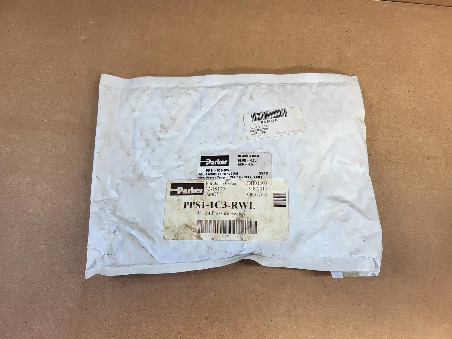 NEW 2015 PARKER PPS1-1C3-RWL
