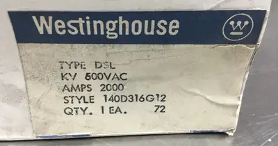 USED Westinghouse 140D316G12