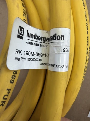 New No Box Lumberg RK 190M-669/10M Cable Assembly 500000748 Warranty 🇺🇸