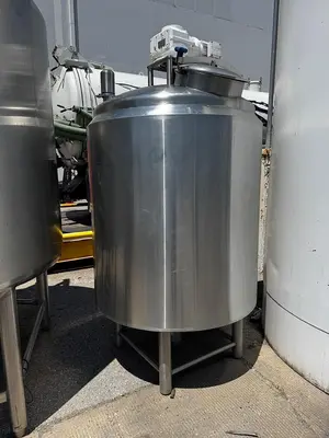 Tank, 300 Gallon, Stainless Steel, Melt Tank, Jacketed, Agitated, #5991451