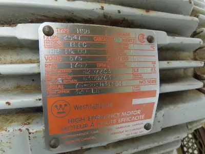 Dresser Roots 3509J Whisper Max Positive Displacement Blower Package 15hp 575v