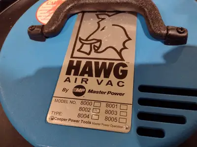Used Master Power HAWG AIR VAC 55GAL Pneumatic Vacuum Wet/Dry Vacuums Michigan US | Maverick Industrial Sales #1401469