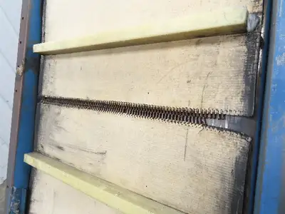PMI Plastic Machinery Adj Incline Cleated Belt Conveyor 22"W x 90"L 115V 30FPM